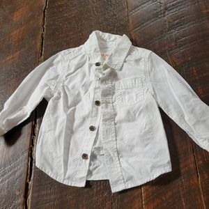 Boys Button Down White Shirt